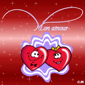 Gif animé coeur mon amour